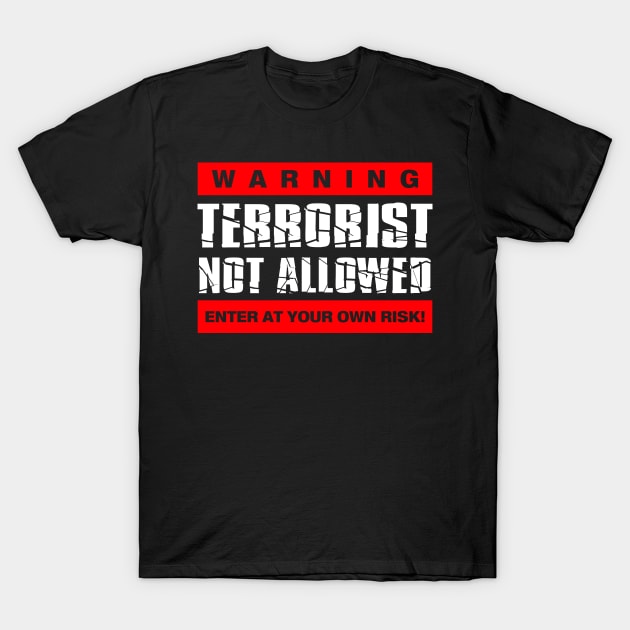 U.S. Warning T-Shirt by razrgrfx